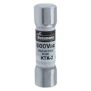 KTK-2 - Bussmann, Cooper Bussmann, Eaton 2A 600V Fast Acting Midget Fuse, 100kA Interrupt, Cartridge, Ferrule, UL/CSA/CE Certified - Essential Electric Supply