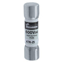 KTK-25 - Bussmann Eaton 25A 600V Fast-Acting Cartridge Fuse 1-Pole 100kA Interrupt Rating - Essential Electric Supply