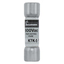 KTK-5 - Eaton Bussmann 5 Amp 600 Volt Fast Acting Midget Fuse, 1 Pole, 100kA Interrupt Rating - Essential Electric Supply
