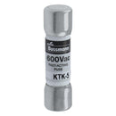 KTK-5 - Eaton Bussmann 5 Amp 600 Volt Fast Acting Midget Fuse, 1 Pole, 100kA Interrupt Rating - Essential Electric Supply