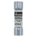 KTK-6 - Bussmann 6A 600V Fast Acting Low Voltage Fuse, 1 Pole, 100kA Interrupt Rating - Essential Electric Supply