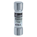 KTK-6 - Bussmann 6A 600V Fast Acting Low Voltage Fuse, 1 Pole, 100kA Interrupt Rating - Essential Electric Supply
