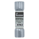 KTK-8 - Bussmann 8A 600VAC Fast Acting Supplemental Fuse Class CC 100kA Interrupt Rating - Essential Electric Supply