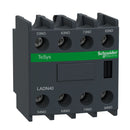 LADN40 - Telemecanique TeSys D Auxiliary Contact Block, 4NO, 10A, 690V, Front Mount, Screw Clamp Terminals, for LC1D09 to LC1D150 Contactors - Essential Electric Supply