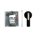 LHMVD12B - Cutler Hammer Eaton L-Frame Circuit Breaker Handle Mechanism, Rotary, Black, External Front Mount, 2-Position, Lockable OFF Only - Essential Electric Supply