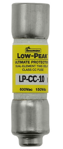 Bussmann LP-CC-10 Low Voltage Low-Peak 600V 10A Fuse - Essential Electric Supply