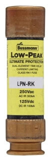 LPNRK60SP Bussmann Class RK1 Time-Delay Fuse 250Vac/125Vdc 60A - Essential Electric Supply