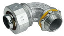 LTB40090 Crouse-Hinds Liquidator Liquidtight Connector 90Â° Malleable Iron for 4" FMC - Essential Electric Supply