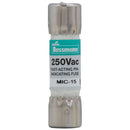 MIC-15 Cooper Bussmannn MIC Series Low Voltage Fuse
 250V  15A Fuse - Essential Electric Supply