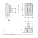 MJP36350 - Square D Bolt-On 600V 350A 3 pole circuit breaker 65kA@480V - Essential Electric Supply