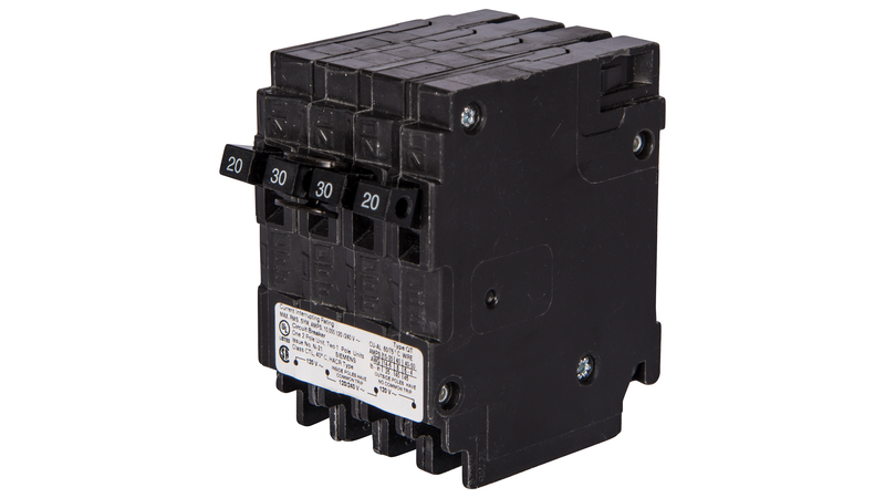 MP22015 - Murray 4-Pole Triplex Circuit Breaker 15/20A 120/240V Plug-In ...