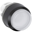 MP3-11W - ABB Modular Extended Momentary Illuminated Pushbutton White with Black Plastic - Essential Electric Supply