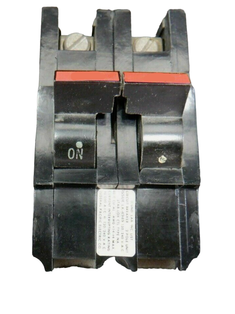 Federal Pioneer NA240 40A 2-Pole 240V Circuit Breaker Thermal Magnetic ...