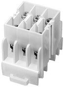 NDN3WH Edison Fuses Terminal Block 3-Pole 600VAC 30A C Rail/DIN Rail - Essential Electric Supply