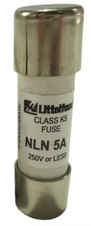 NLN005 Littelfuse NLN Low Voltage Fuse
 250V  5A Fuse - Essential Electric Supply