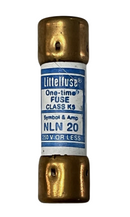 NLN020 Littelfuse NLN Low Voltage Fuse
 250V  20A Fuse - Essential Electric Supply
