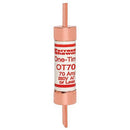 OT70 - Ferraz Shawmut 70 Amp 250V Class K5 One-Time Fuse, Non-Rejection, Fast-Acting, 1-1/16" x 5-7/8", 50kA Interrupt, UL/CSA - Essential Electric Supply
