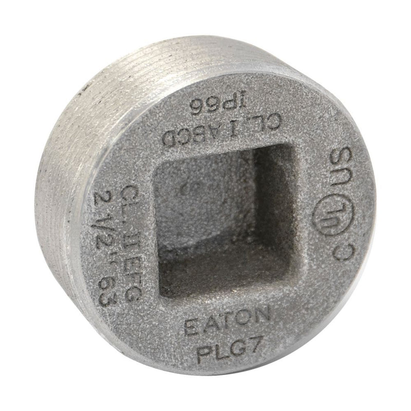 Crouse-Hinds PLG1 Recessed Explosionproof Conduit Plug Steel 1/2