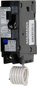 Q115AFC - Siemens 15 Amp 120 Volt 1-Pole Combination Arc Fault Circuit Breaker Plug-In - Essential Electric Supply