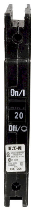 QCF1020 - Cutler Hammer Feed-Thru 20 Amp 1 Pole Circuit Breaker - Essential Electric Supply