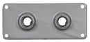 RSP33 Crouse-Hinds Series Electrical Enclosures Conduit Hub Plate, Feraloy Iron Alloy, 8-1/2" x 4", Two 1" Trade Size Hubs - Essential Electric Supply