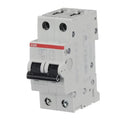 S202M-C16 - ABB 16A 2-Pole Miniature Circuit Breaker Type C 400V AC 10kA Interrupt Rating - Essential Electric Supply