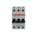 S203-K16 - ABB 3-Pole 16A 480V Mini Circuit Breaker, S200 Series, K Curve, DIN Rail Mount, 6kA Interrupt, UL1077 Recognized - Essential Electric Supply
