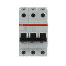 S203-K20 - ABB 20A 3 Pole 480V Miniature Circuit Breaker DIN Rail Mount K Curve 6kA - Essential Electric Supply