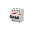 S204-K10 - ABB Miniature Circuit Breaker 4P 10A 480VAC DIN Rail Mount Trip Curve K - Essential Electric Supply