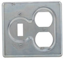 S32232 Crouse-Hinds Snap Switch Cover Electrical Accessory Sheet Steel Two-Gang Flush Use - Essential Electric Supply