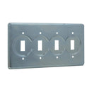 S324 - Eaton Wiring Devices Snap Switch Cover 4-Gang