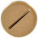 S5007 Hubbell Floor Box Accessory Flush Plug Brass - Essential Electric Supply