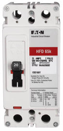HFD2020V - Eaton 2 Pole 20A 600VAC Bolt-On Circuit Breaker Series C 65kA@480V - Essential Electric Supply