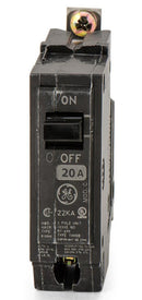 THHQB1120 - General Electric 20 Amp 1 Pole 120/240VAC Bolt-On Q-Line Circuit Breaker, 22kA Interrupt Rating, Thermal Magnetic Trip, UL Listed, CSA Certified - Essential Electric Supply
