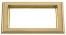 SB3084 Hubbell Floor Box Carpet Flange 2-Gang Rectangular Brushed Brass - Essential Electric Supply