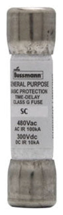 SC-25 - Bussmann Eaton Cooper Bussmann 25A 480V Class G Time Delay Fuse