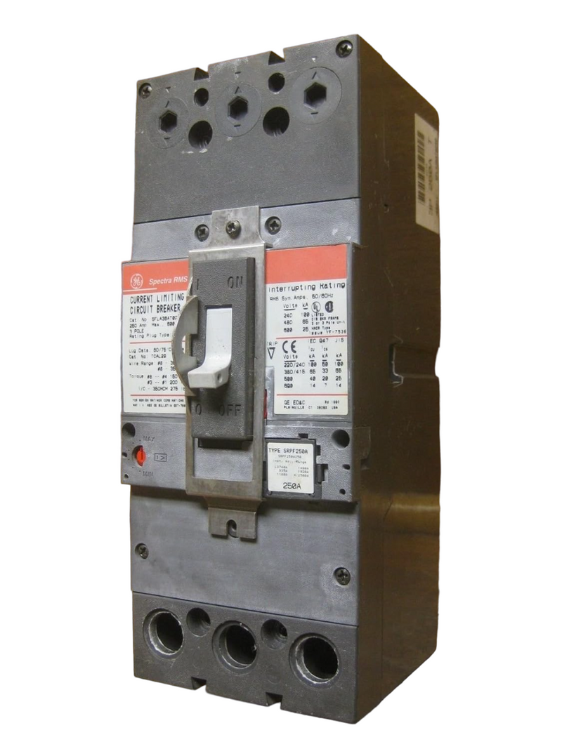 SFLA36AT0250 - General Electric Bolt-On 250 Amp 3 Pole Circuit Breaker - Essential Electric Supply