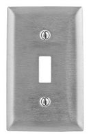 SS1 Hubbell Wallplate Metallic 1-Gang Toggle Switch Plate - Essential Electric Supply