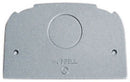 SS309SF Hubbell LO-CON Series Above Floor Single Service Pedestal Plate, Stainless Steel - Essential Electric Supply