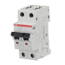 ST202M-K15 - ABB 15A 2-Pole Miniature Circuit Breaker K-Curve 10kAIC DIN Rail Mount - Essential Electric Supply