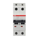 ST202M-K15 - ABB 15A 2-Pole Miniature Circuit Breaker K-Curve 10kAIC DIN Rail Mount - Essential Electric Supply
