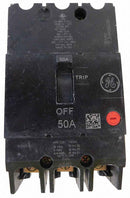 TEYF350 - General Electric 50A 480V 3 Pole Thermal Magnetic Circuit Breaker Bolt-On - Essential Electric Supply
