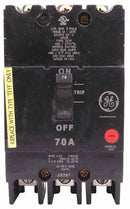 TEYF370 - General Electric 70 Amp 480V 3 Pole Thermal Magnetic Molded Case Circuit Breaker Bolt-On - Essential Electric Supply