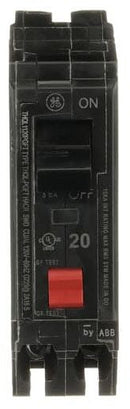 THQL1120PGFT - General Electric 20 Amp 120/240V 1 Pole Thermal Magnetic Ground Fault Circuit Breaker - Essential Electric Supply