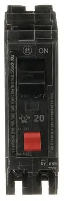 THQL1120PGFT - General Electric 20 Amp 120/240V 1 Pole Thermal Magnetic Ground Fault Circuit Breaker - Essential Electric Supply