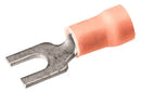 TP1610F - Burndy Vinyl Fork Tongue Copper Terminal 22-16 AWG Red Insulation