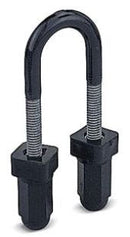 UB1-G - Ocal 1 Inch PVC Coated Gray Malleable Iron U-Bolt with Square Nuts