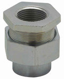 UNF205 - Crouse-Hinds 3/4" Steel Female Conduit Union, Group B Rated, Hazardous Location, Rigid/IMC, UL 1203, CSA C22.2, Dust-Ignitionproof FNPT, Electro-Galvanized Finish - Essential Electric Supply