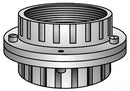 UNF600 OZ/Gedney Rigid Conduit Union Female/Female Section 6-Inch Concretetight - Essential Electric Supply