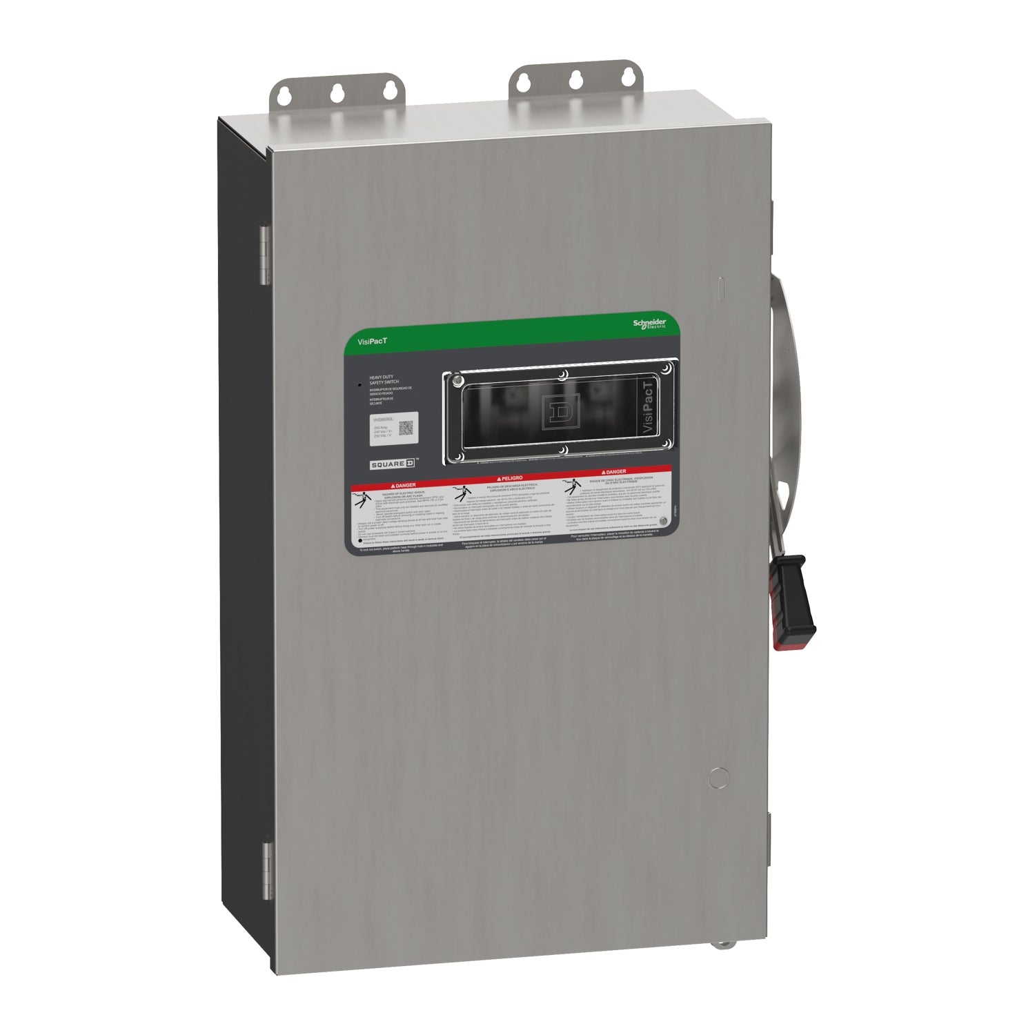 Square D VH324DSGL 200A 3-Pole Fusible Safety Switch 240V NEMA 4X ...